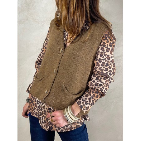 Gilet camel