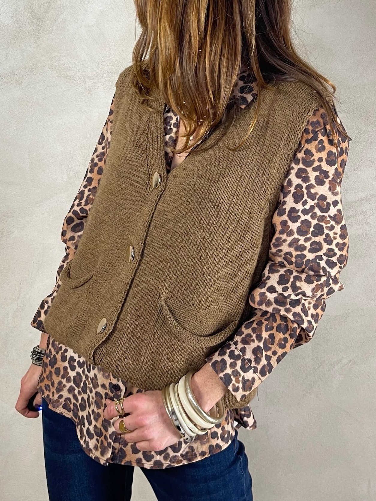 Gilet camel