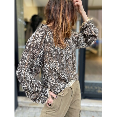 Blouse léo choco