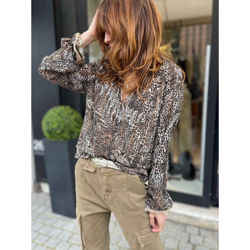 Blouse léo choco