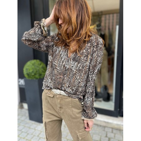 Blouse léo choco