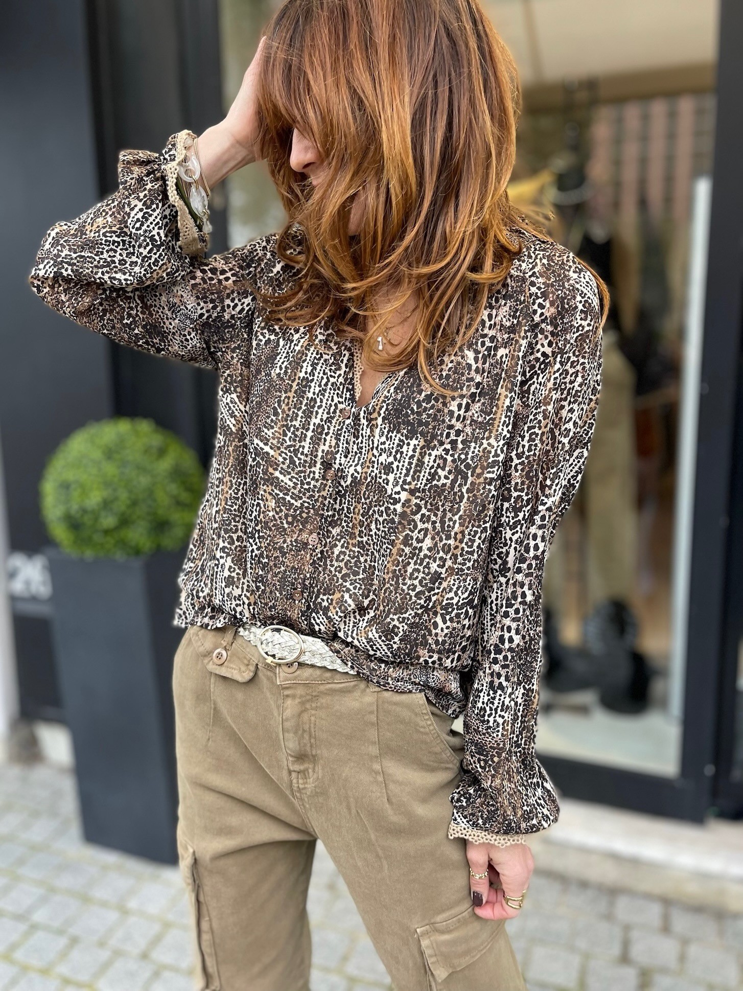 Blouse léo choco