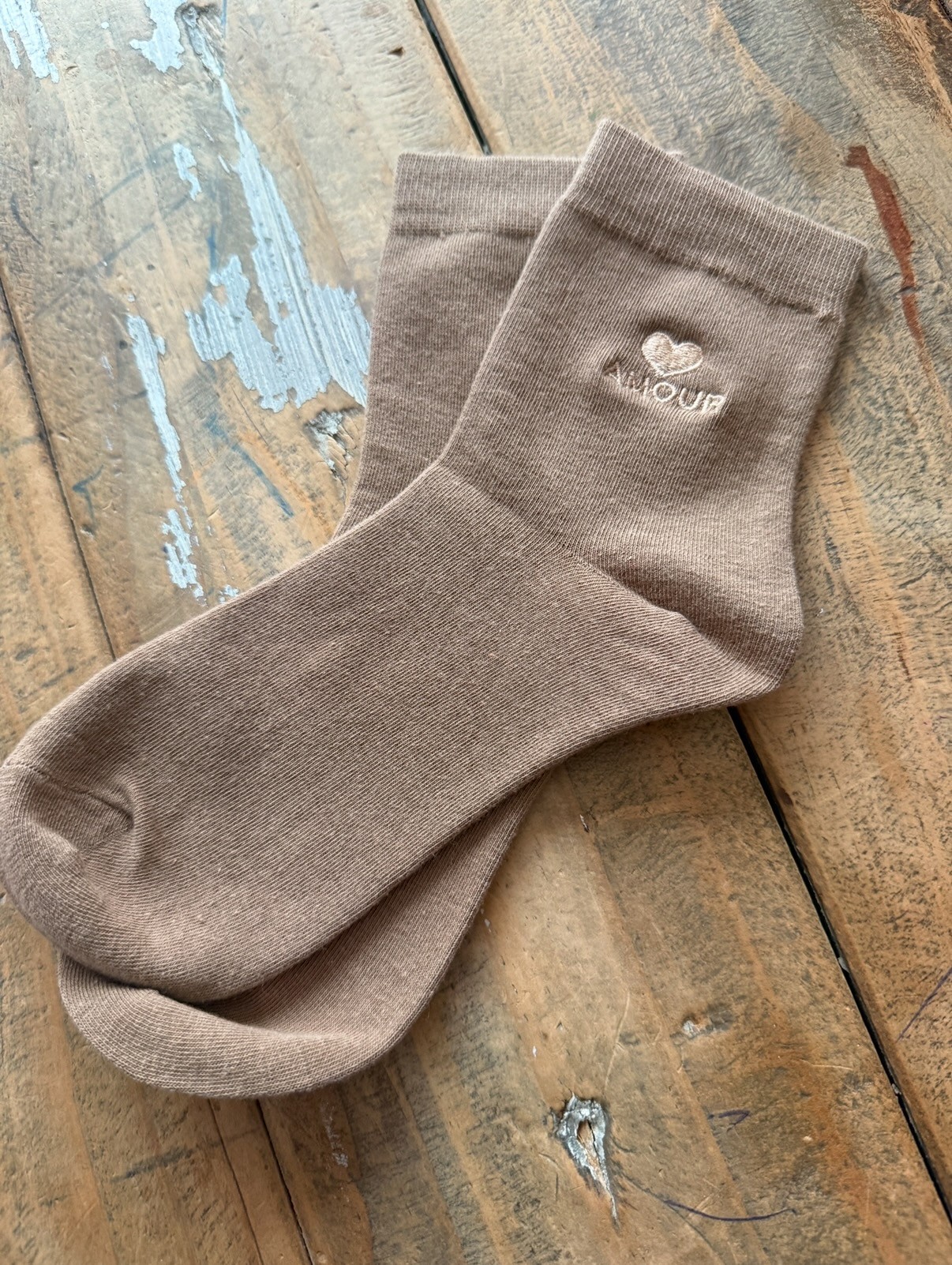 Chaussettes camel AMOUR