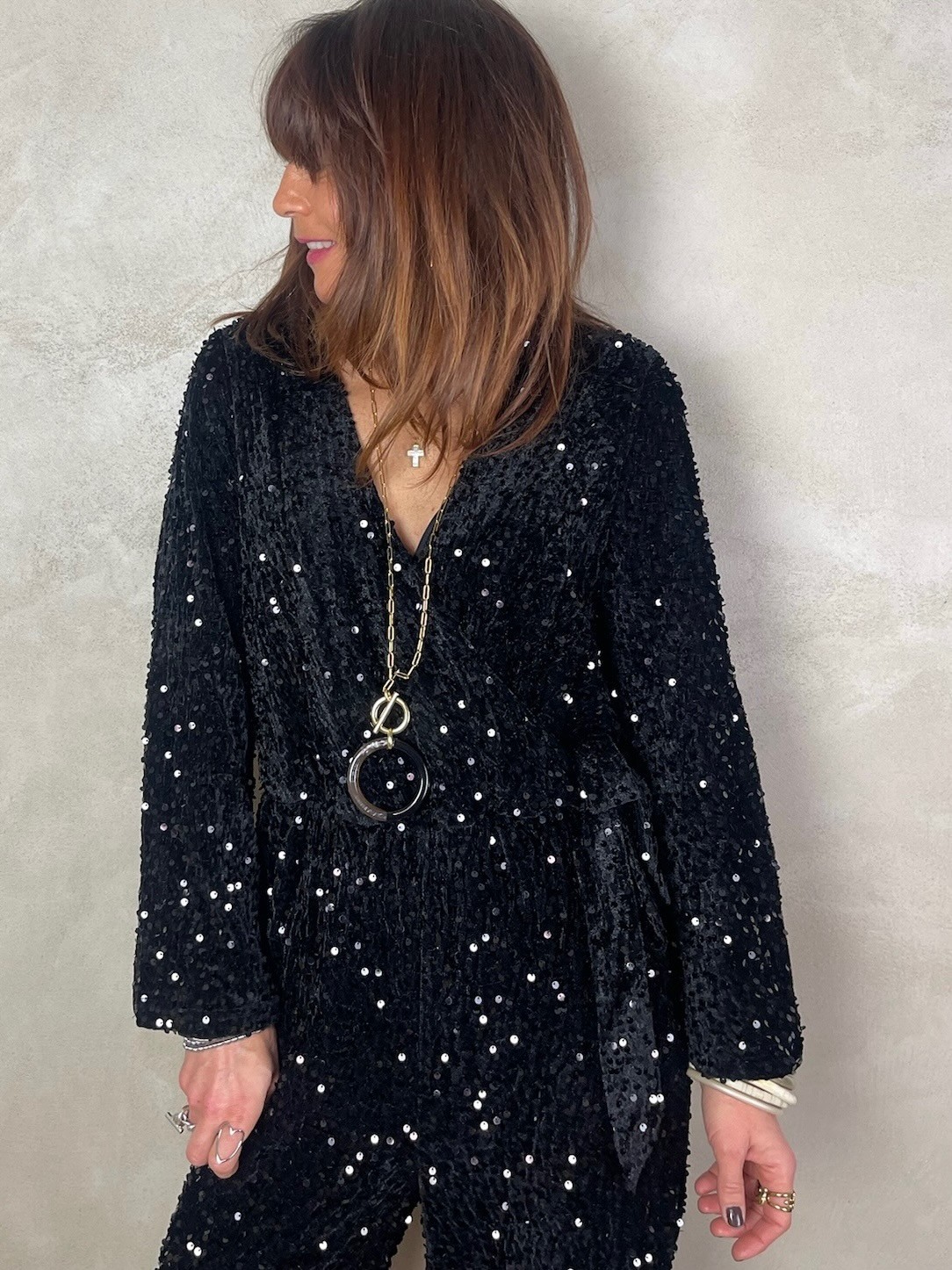 Combi noire sequins