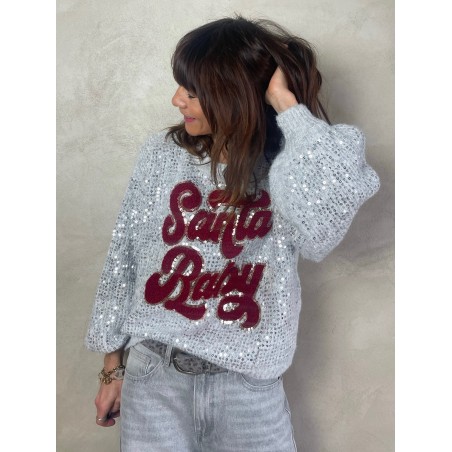 Pull sequins Santa Baby