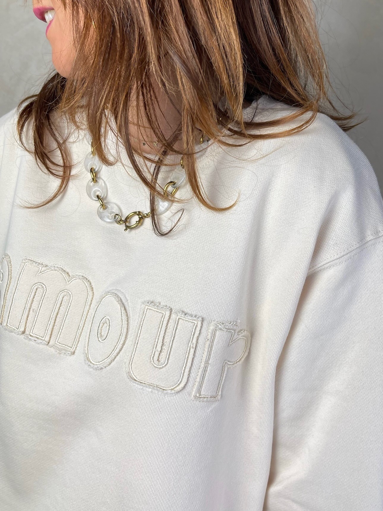 Sweat AMOUR écru