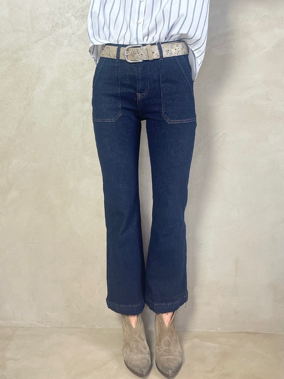 Mini flare denim