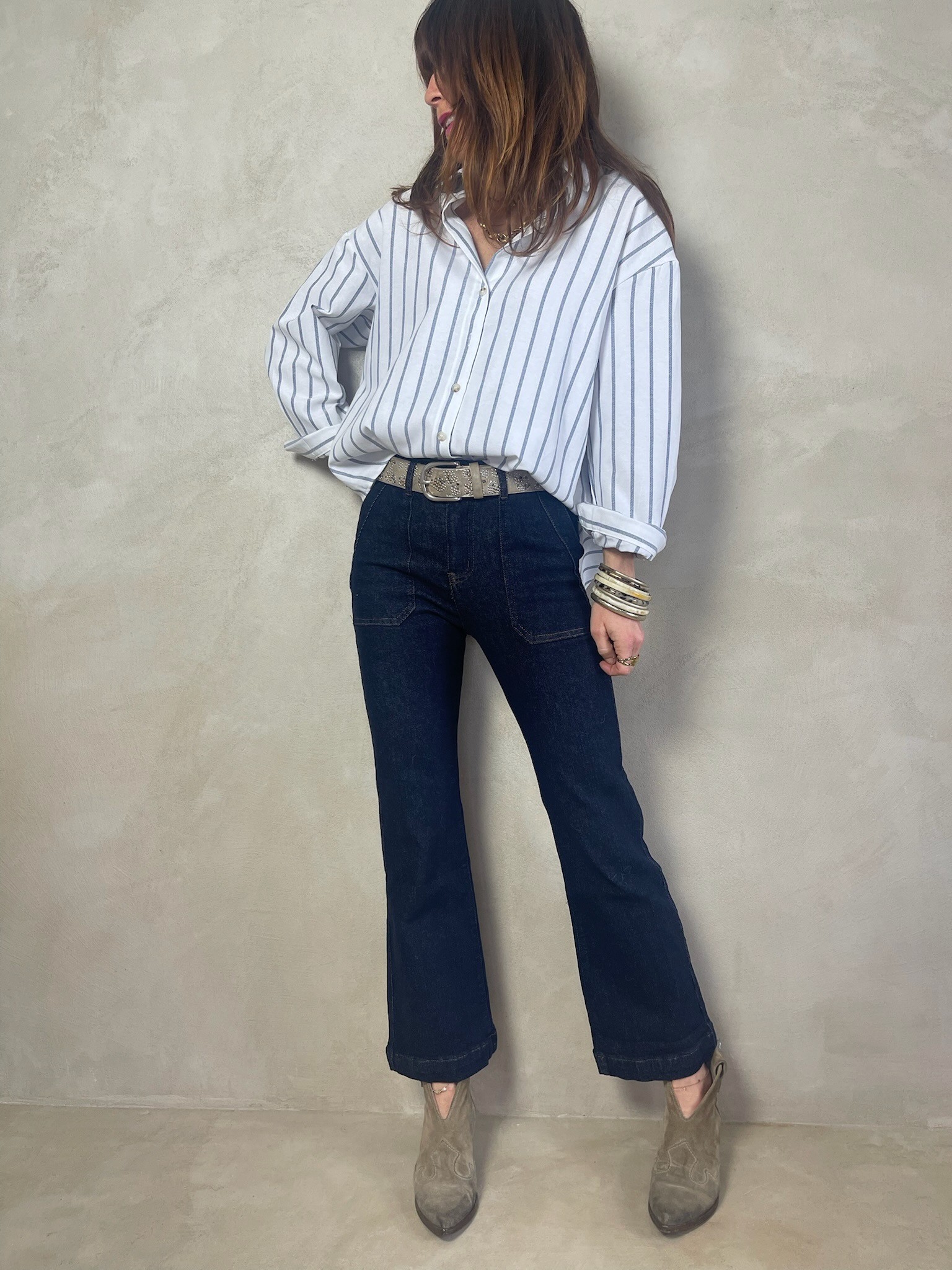 Mini flare denim