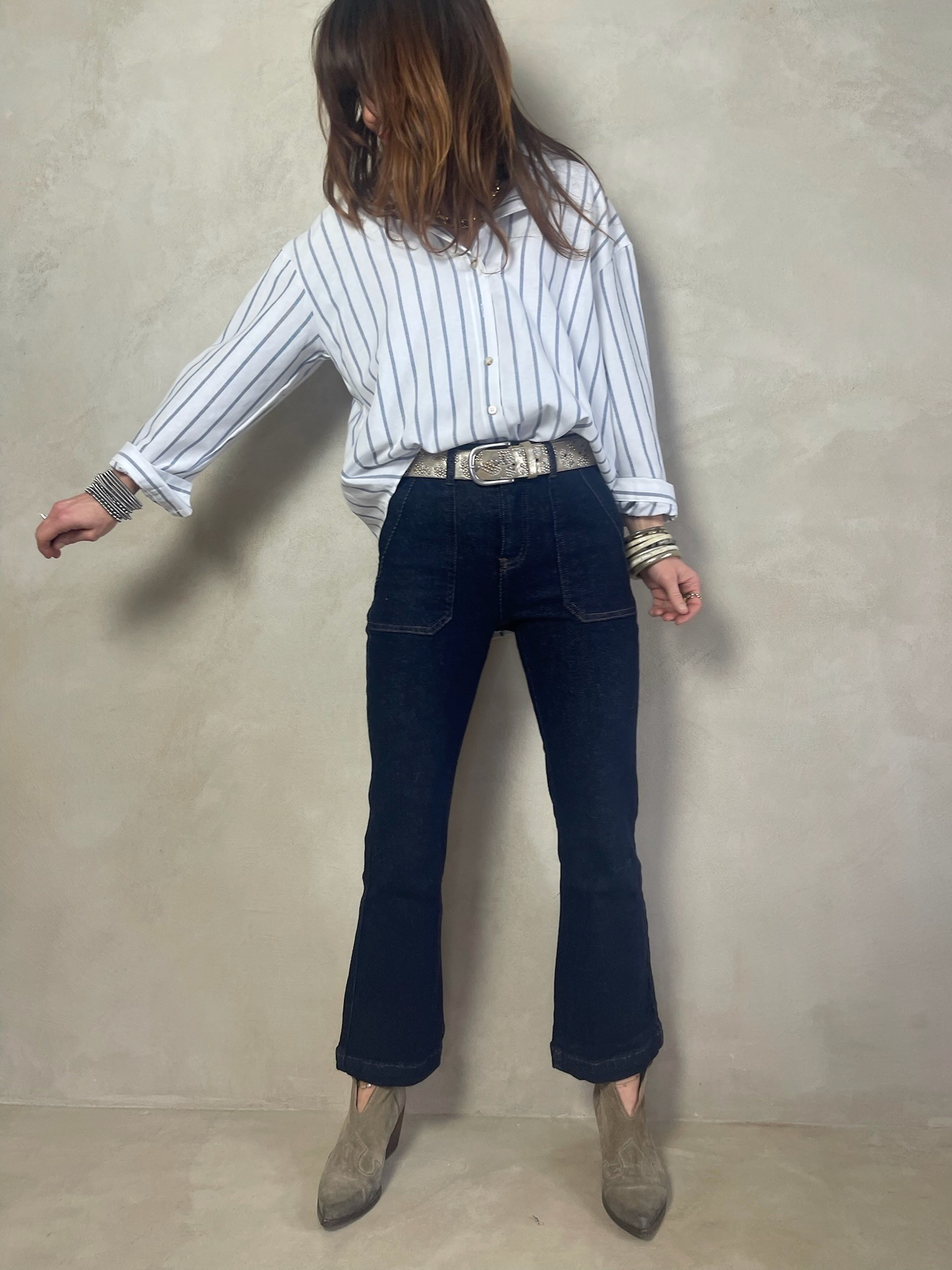 Mini flare denim