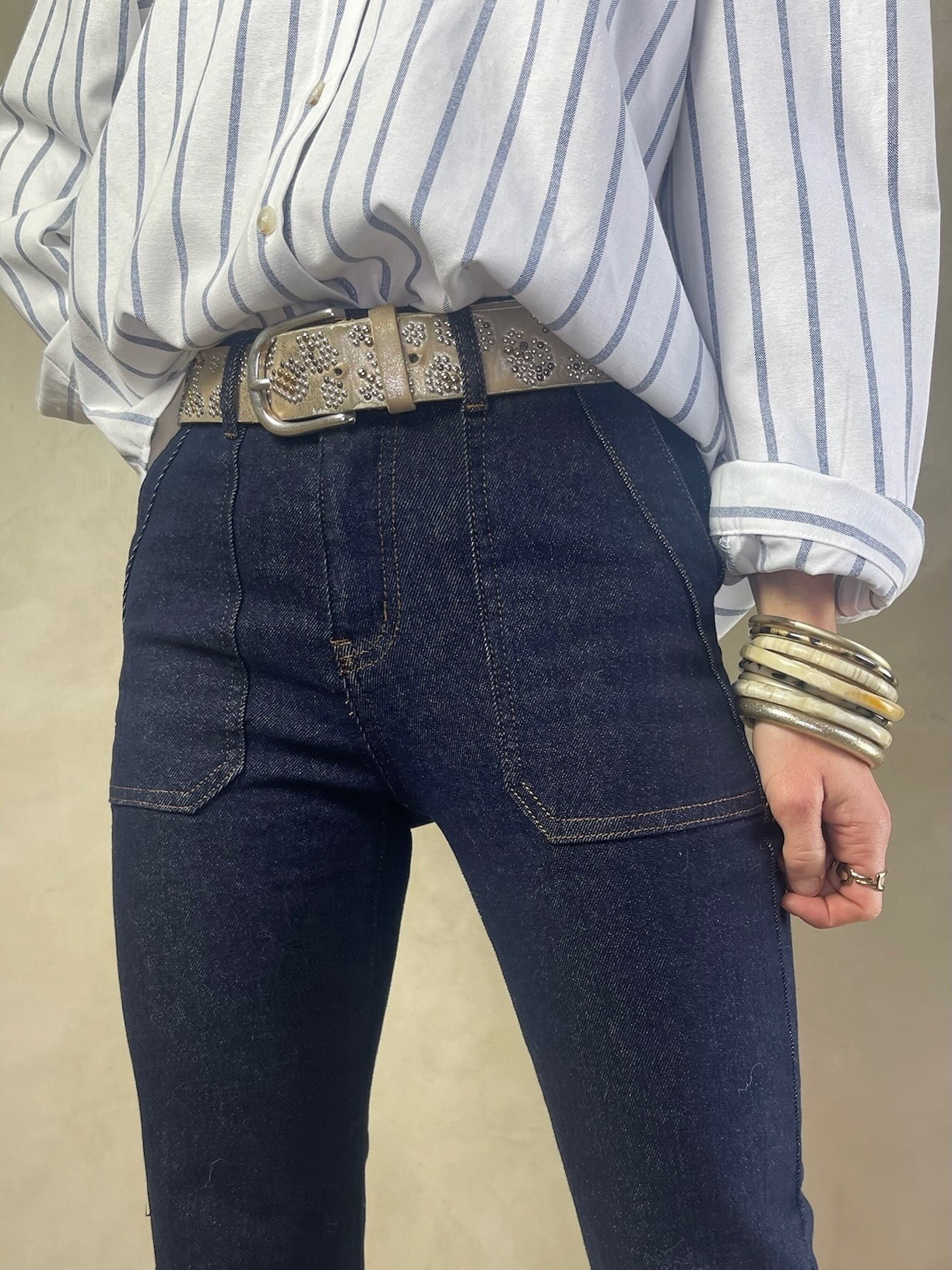 Mini flare denim