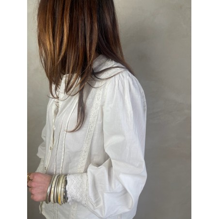 Chemise blanche broderie