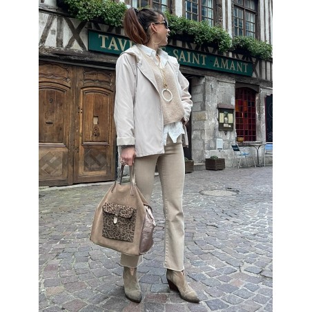 Veste coupe vent beige