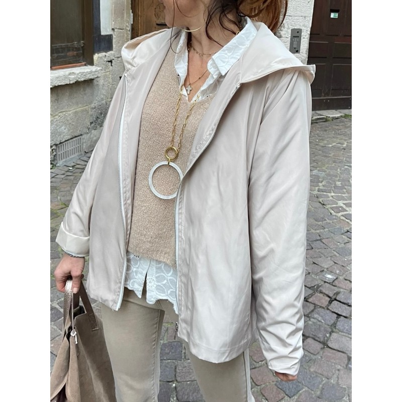 Veste coupe vent beige