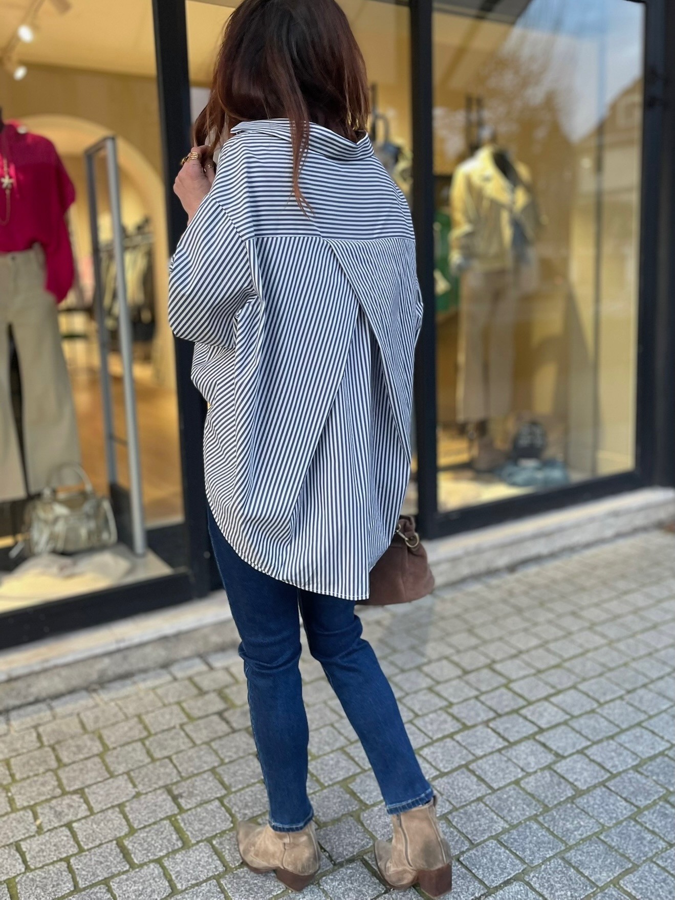 Chemise rayée oversize