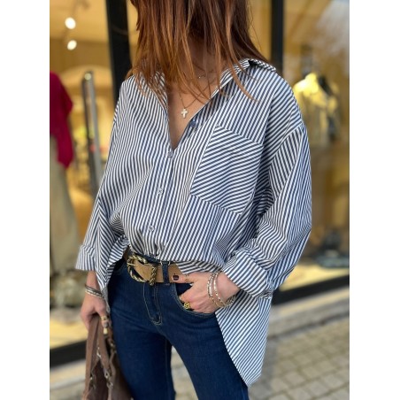 Chemise rayée oversize